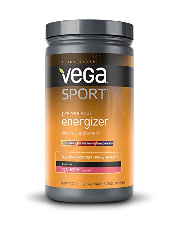 Vega Sport Pre-Workout Energizer, Acai Berry, 19oz, 30 Servings
