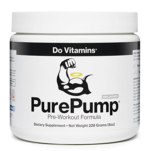 Do Vitamins - PurePump Natural Pre Workout Supplement for Men & Women, Cleanest Pre-Workout Powder Fitness Supplements Certified Paleo, Vegan, Non-GMO - No Artificial Sweeteners Colors or Flavors