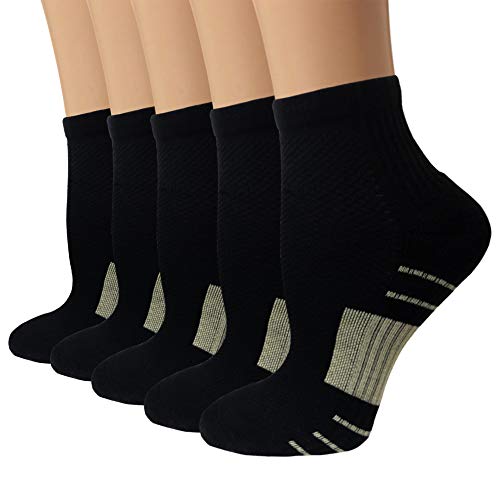 Copper ankle compression socks