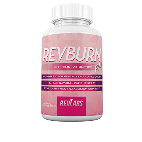 RevBurn PM Night Time Weight Loss for Her with Chamomile & Appetite Suppressant - Night Time Burner ; Promotes Deep Rem Sleep and Recovery - Stimulant Free Metabolism Booster to Burn Fat 30 Cap