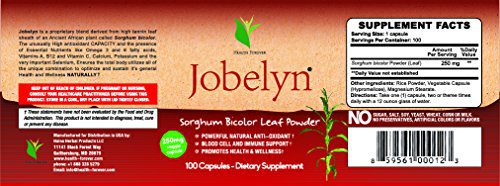 Jobelyn Sorghum Blood Builder Immune Support Supplement (100 Capsules)