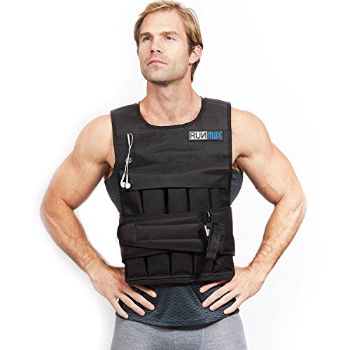 RUNFast RM_40  Pro Weighted Vest 12lbs.-60 lbs. (without Shoulder Pads, 40 lb.)