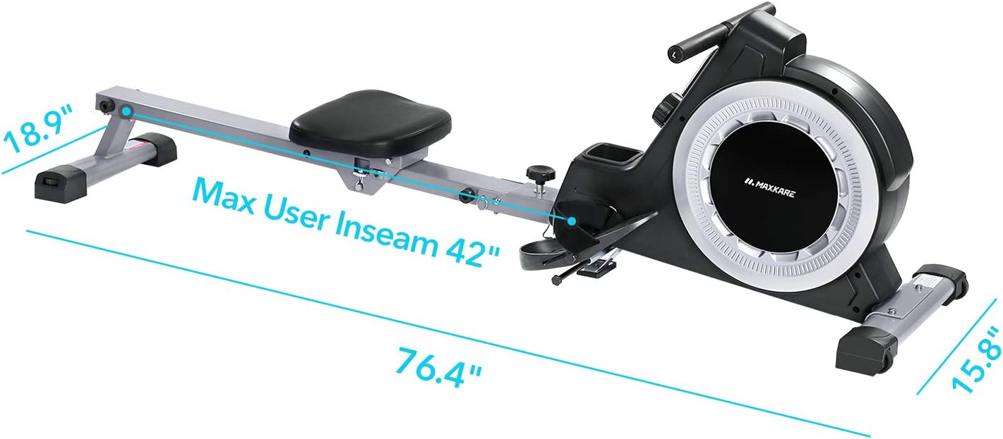 maxkare rowing machine dimensions