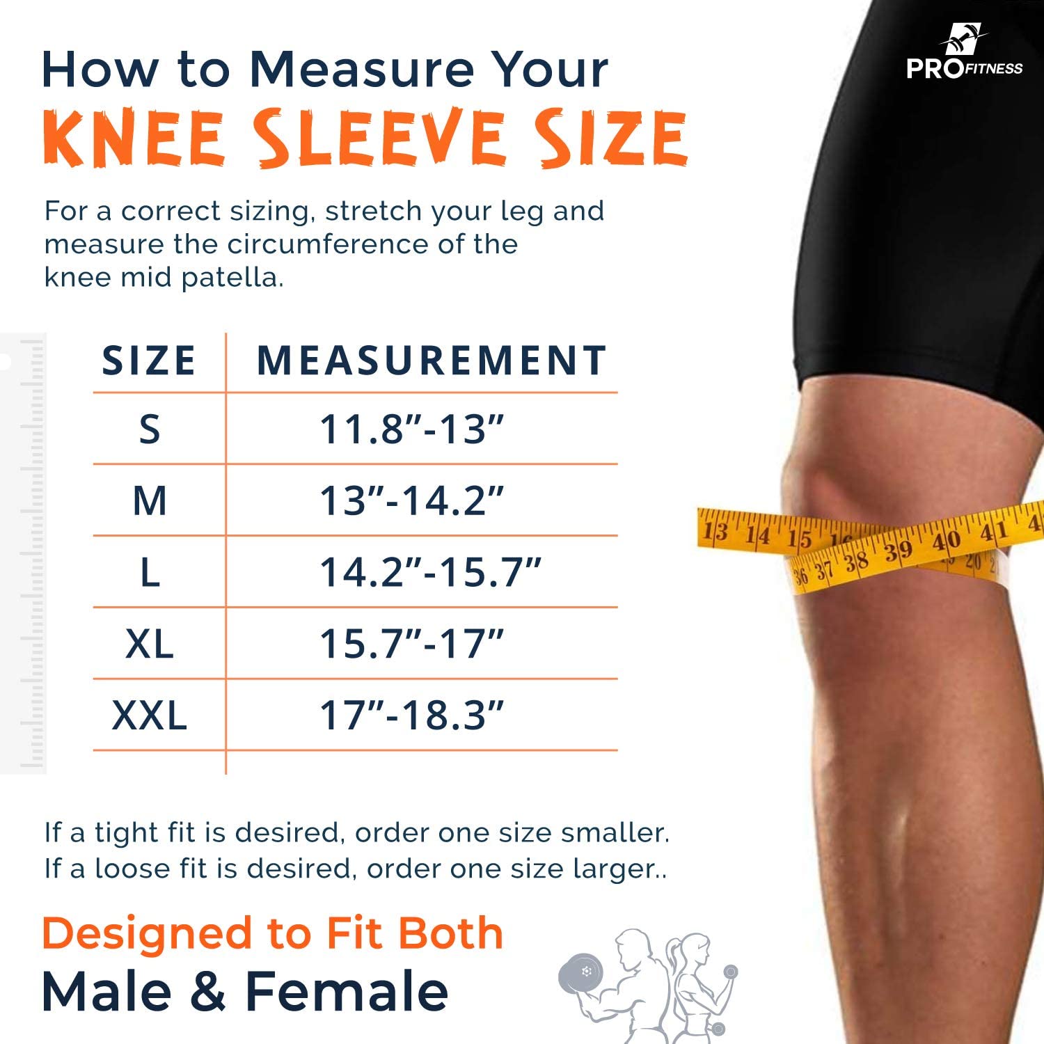 ProFitness compression knee sleeves