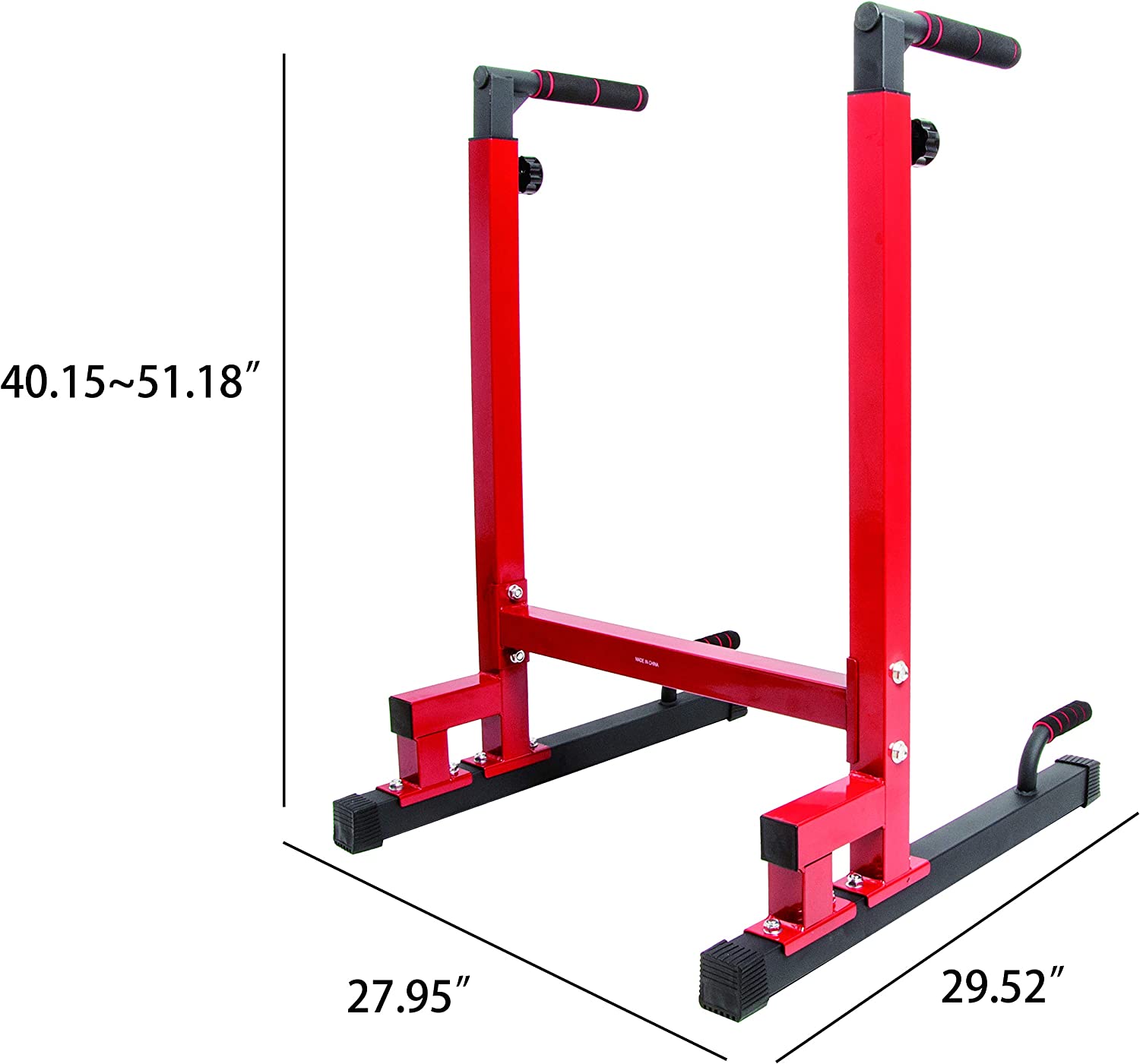 Adjustable height heavy duty dip stand