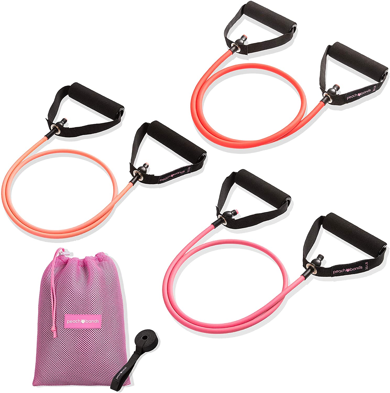 Peach Bands resistance bands