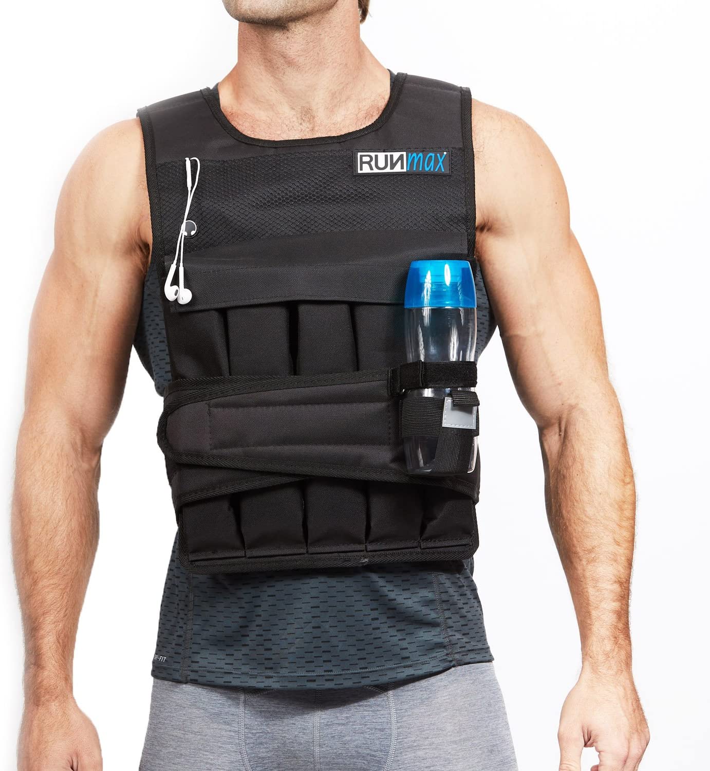 weight vest with a bottle water holder
