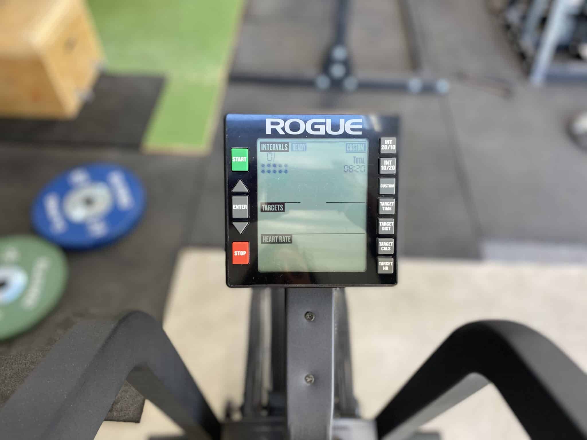 Rogue Echo Bike Screen display