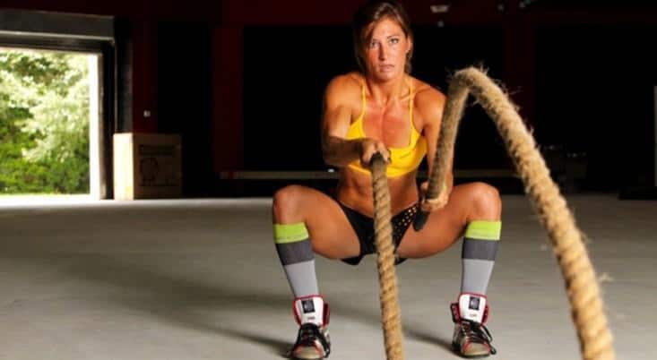 Andrea Ager Battle Rope Workout 